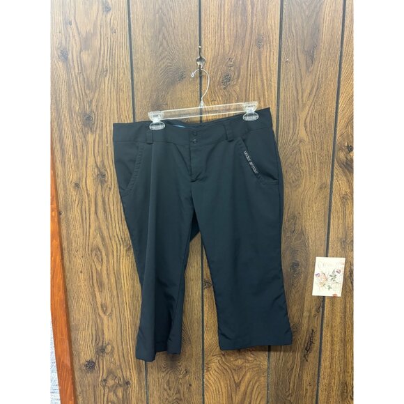 Under Armour Womens Size 12 Black Performance Capris - Picture 1 of 3